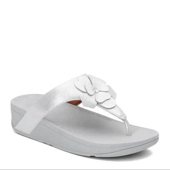 靴 fitflop LOTTIE CORSAGE TOE-THONGS Fitflop | Lottie Glitzy Toe Thong Sandals | Rose Gold